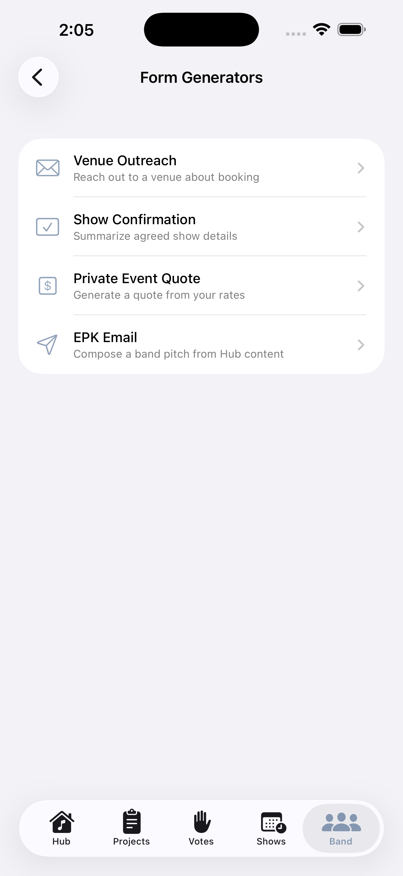 Form generators for outreach